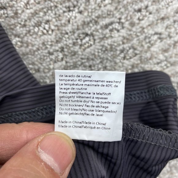 COOFANDY Polo Shirt Men Extra Large XL Gray Striped Polyamide New w Tag Wrinkled - Picture 7 of 10